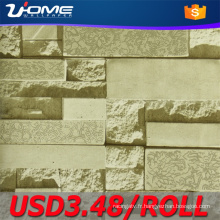 Uhome brique 3D Wallpaper pour décoration Vintage
